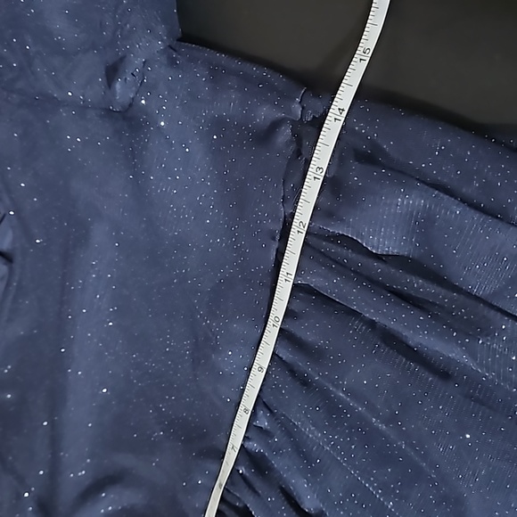 H&M Navy Blue Tulle Sparkle Formal Dress size 5 - Picture 9 of 10